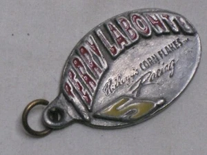 vintage TERRY LABONTE Kellogg's CORN FLAKES Racing promotional Nascar key chain - Picture 1 of 4