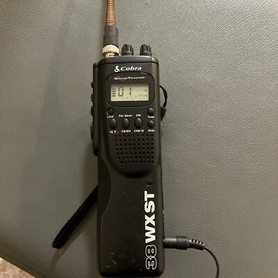 Cobra Model HH-38WXST Sound Tracker Weather Handheld CB Radio (Tested) - Image 1 of 4
