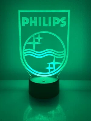 PHILIPS Ledlight Logo Lampada Hifi Amplificatore Giradischi No Marantz Pioneer  - Immagine 1 di 4