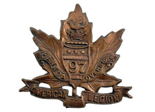 WW1 Canadian CEF 97th Battalion Collar Insignia Single 2