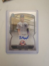 BRANDON MAYEA 2023 1ST FIRST BOWMAN CHROME ON CARD AUTOGRAPH YANKEES