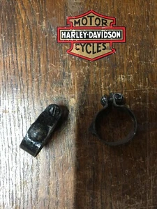 HARLEY DAVIDSON HANDLEBAR CLAMPS FOR SPOTLAMP  ACCESSORY SWITCH GENUINE HD  B20 - Picture 1 of 8