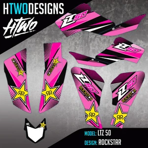 KIT GRAFICO SUZUKI LTZ50 PER ADATTARSI LTZ 50 ADESIVI QUAD DECALCOMANIE ADESIVO GRAFICO LT - Foto 1 di 2