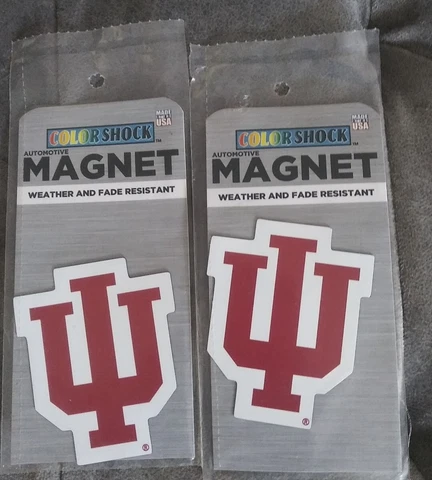 Indiana Hoosiers Car Magnets.Two Piece Bundle Cover