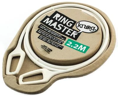 Knog Ring Master 2.2M Bike Cable Bike Silicone Over-Moulded White 10mm Steel NEW - Image 1 of 4