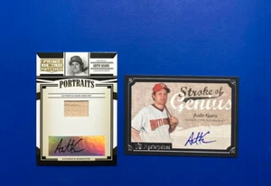 2005 Donruss Prime 136/150 Austin Kearns Bat Relic Auto & Masterpiece Auto-REDS - Picture 1 of 2