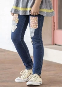 NWT Matilda Jane Patchwork Jegging Jeans Girls Size 8 - Brand New - Picture 1 of 11