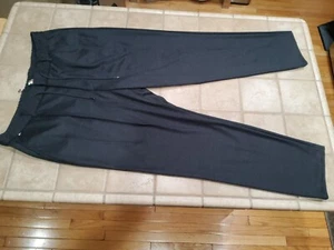 Hugo Boss Drawstring Grey Trousers in Virgin Wool Serge Men US40R Dress Pants - Picture 1 of 23