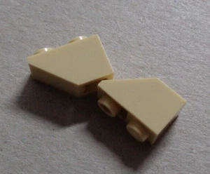 LEGO Parts & Pieces 3665 Slopes Inverted 2x1 45° Tan x2 - Picture 1 of 1