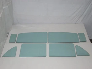Vent Door Quarter Glass Green Tint 1957 1958 Ford 4Dr Sedan Fairlane 58A/58B - Picture 1 of 5