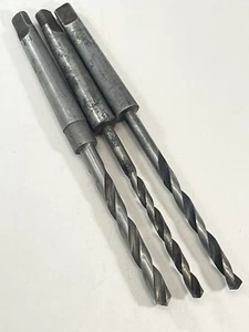 3 X HSS Morse taper 1,Engineering drill bit 1/4”, 7/32” And 19/64-used, SC21 D10 - Picture 1 of 2