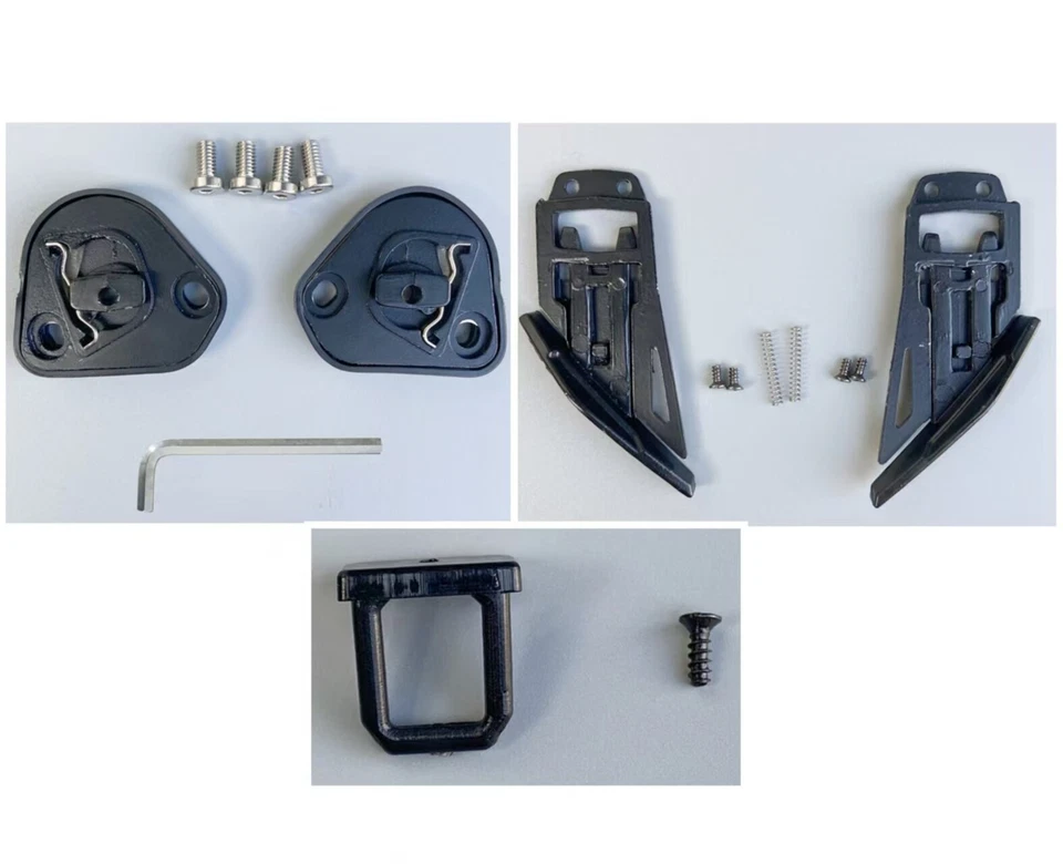 Conjunto kit pivô para AGV Pista GPR GPRR Corsa R V capacete viseira mecanismo novo - Imagem 1 de 4