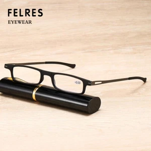Men Metal Anti Blue Light Reading Glasses Small Frames Presbyopic Glasses +3.0 - Picture 1 of 6
