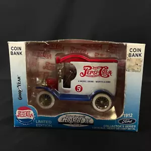 1912 Ford Pepsi Cola Delivery Car Gearbox Toys 1:24 Die Cast Coin Bank with box - Picture 1 of 14