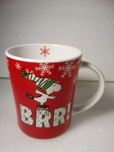 Peanuts Gang SNOOPY BRR! Coffee Mug 15oz ICE SKATING Holiday - Picture 1 of 3