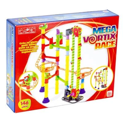 Quercetti Mega Vortix Rennstrecke Murmeln Bahn Kinder Bauen Spiel 5-12 Jahre