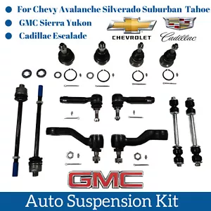 Kit de suspensión de 12 piezas barra oscilante eslabones brazo inactivo Pitman para Cadillac Chevy GMC - Imagen 1 de 6