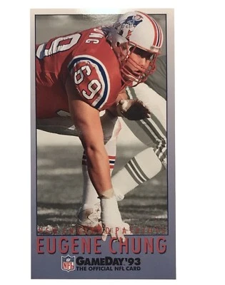 1993 Fleer GameDay Football EUGENE CHUNG #473 New England Patriots - Image 1 of 2