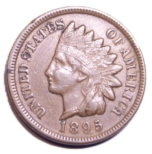 1895 Indian Head Penny ~ FULL LIBERTY ~ CHOICE AU - LAH-152 - Picture 1 of 4