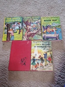 Lot Of 5 THE HAPPY HOLLISTERS by Jerry West - Hardcover - Picture 1 of 7
