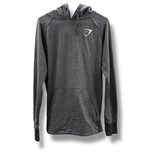 Gymshark Pullover Hoodie meliert grau Langarm Daumenlöcher Gr. M - Bild 1 von 7