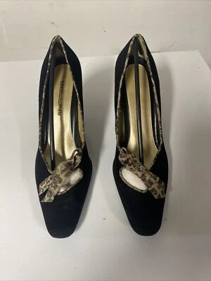 Salto Bellini preto e leopardo TAMANHO 7,5   - Imagem 1 de 4