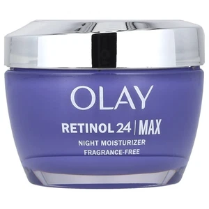 OLAY-Retinol 24,Night Moisturizer,Fragrance Free-1.7 oz DAMAGED BOX  - Picture 1 of 3