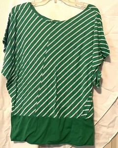 Damen Bluse Größe M Care N Sport grün gestreift versandkostenfrei - Bild 1 von 16
