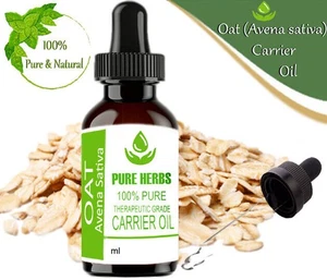 Aceite portador Avena sativa 100 % puro y natural de avena de hierbas puras vx942 - Imagen 1 de 11
