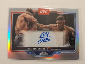 2025 Topps Chrome UFC Autograph Joaquin Buckley #CVA-JB Refractor 133/199 - Picture 1 of 2