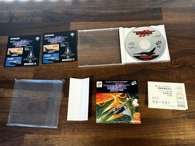 Gradius II Gofer no Yabou JC PC Engine CD Turbografx CIB w/stickers US Seller - Image 1 of 4