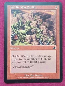 Magic The Gathering SCOURGE GOBLIN WAR STRIKE red card MTG - Picture 1 of 2