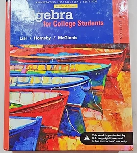 Algebra For College Students Annotated Instructor's Edition 8th Edition Textbook - Picture 1 of 2