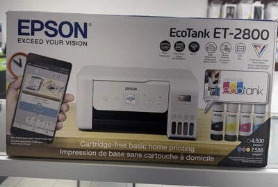 Epson EcoTank ET-2800 Color Inkjet All-In-One Printer - White - Image 1 of 4