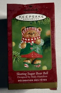 Hallmark Keepsake Ornaments 2001 "Skating Sugar Bear Bell" - Picture 1 of 4