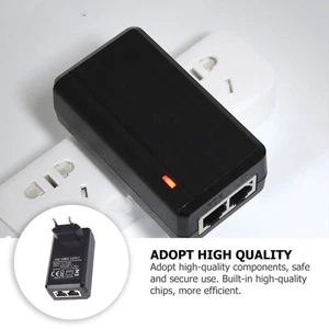 Injector 15V Power Over Ethernet Power Supply 1A Power Adapter - Afbeelding 1 van 12