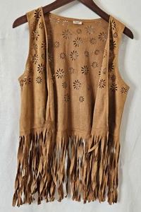 SPIRIT Halloween Hippie Fransen WESTE Größe Small 4-8 - Bild 1 von 6