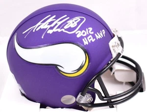 Adrian Peterson Autographed Minnesota Vikings Mini Helmet w/MVP - Beckett W Holo - Picture 1 of 3