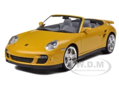 PPORSCHE 911 (997) TURBO КАБРИОЛЕТ ЖЕЛТЫЙ 1:18 МОДЕЛЬ АВТОМОБИЛЯ MOTORMAX 73183 - Изображение 1 из 4