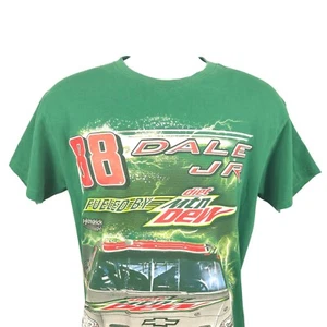 NASCAR Dale Jr 88 Diet Mountain Dew Double Sided Racing Graphic T-Shirt M - Bild 1 von 6