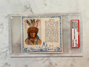 1954 Red Man Tobacco T129 Indian Chiefs Big Razor PSA 6 EX-MT #19 - Picture 1 of 2