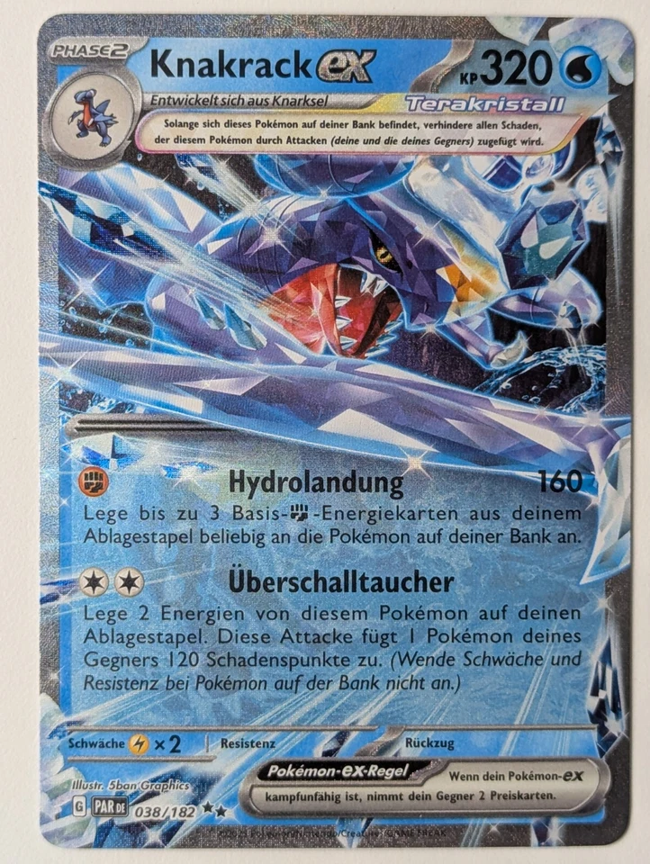 Knakrack ex 038/182 Paradoxrift Deutsch NM Pokemon - Bild 1 von 1