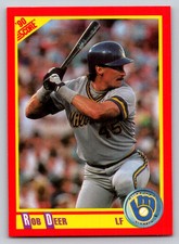 1990  Score #390 Rob Deer Milwaukee Brewers