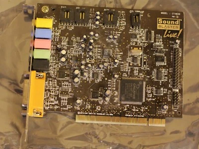 SOUND BLASTER LIVE! VALUE CT4830 4.0 PCI AUDIO CARD EMU10K1-SEF - Image 1 of 3
