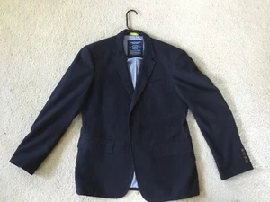 EUC! American Eagle Outfitters Men Blazer Medium Navy Blue Wool Blend 2 Button - Picture 1 of 10