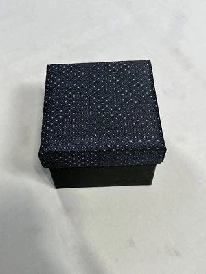 Corbata azul oscuro Clericci para hombre con cuadrado de bolsillo y gemelos a juego NUEVA Foto 1 de 3