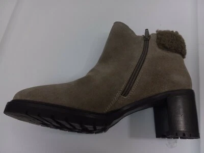 Diba Margaret Suede & Shearling Lug Sole Bootie in Taupe Women's 8.5 Stitch Fix - Image 1 of 4