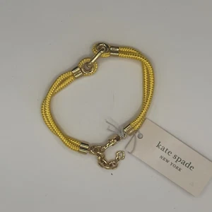 Kate Spade Know the Ropes Kordelarmband Gelbgold UVP 78,00 $ Neu mit Etikett - Bild 1 von 4