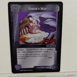 MECCG "AGAINST THE SHADOW"--- THROR'S MAP --- NM / MINT - Picture 1 of 1