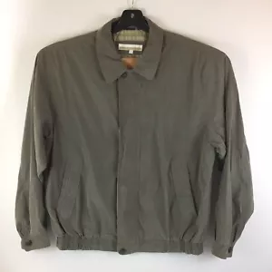 PERRY ELLIS Men’s Size L Long Taupe Lightweight Jacket Windbreaker - Picture 1 of 10